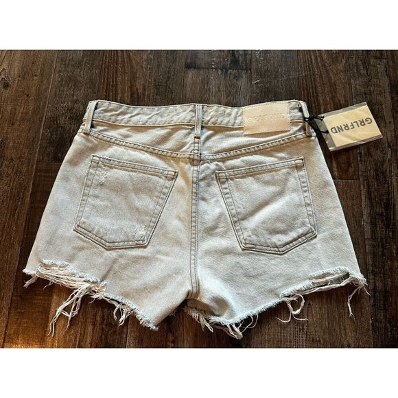 GRLFRND NWT Helena High Rise Cut Off Short in Palm Springs Light Wash 27 - Picture 6 of 10